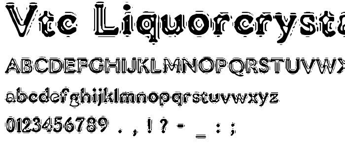 VTC LiquorCrystalDisplay font